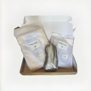 LiveGrounded FULL‎ Fitted Sheet 18" + Pillowcase & Sleep Mask Organic/Silver